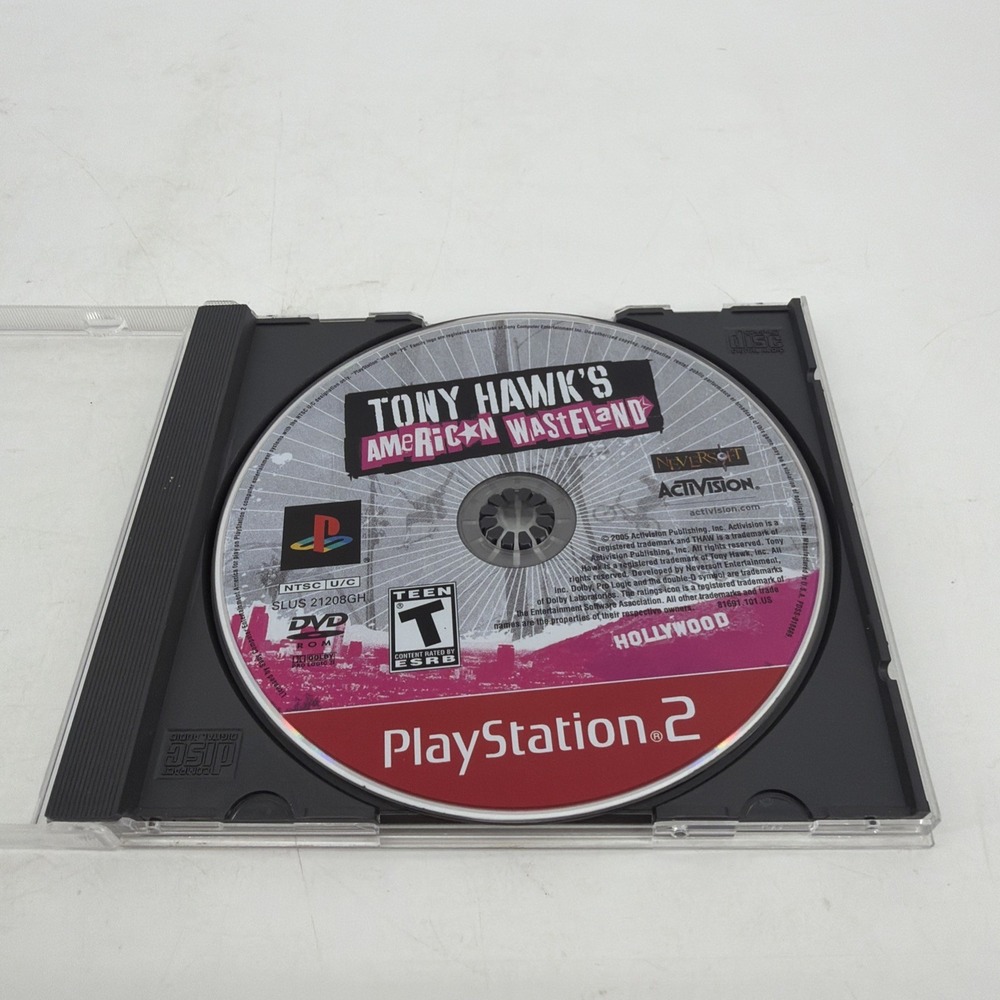Tony Hawk's American Wasteland PS2 Sony PlayStation 2 - Disc Only